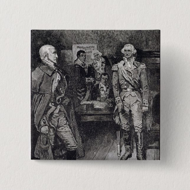 Washington Refusing a Dictatorship Pinback Button (Front)