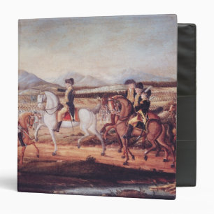 Washington Reviewing the Western Army 3 Ring Binder