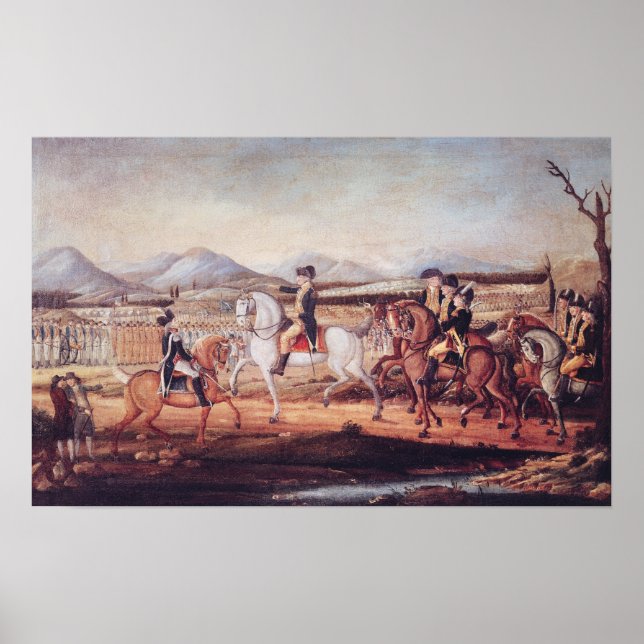 Washington Reviewing the Western Army Poster (Front)