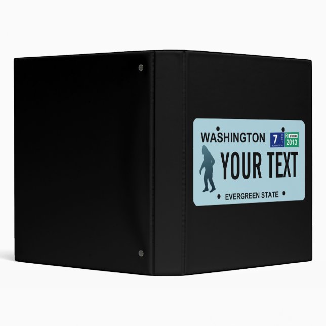 Washington Sasquatch License Plate Binder (Background)