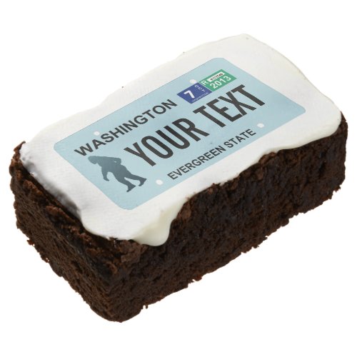 Washington Sasquatch License Plate Brownie