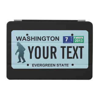 Washington Sasquatch License Plate iPad Mini Cover