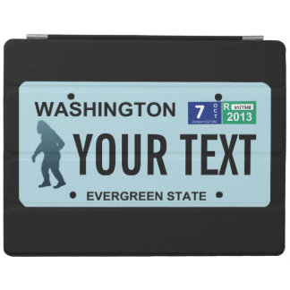 Washington Sasquatch License Plate iPad Smart Cover
