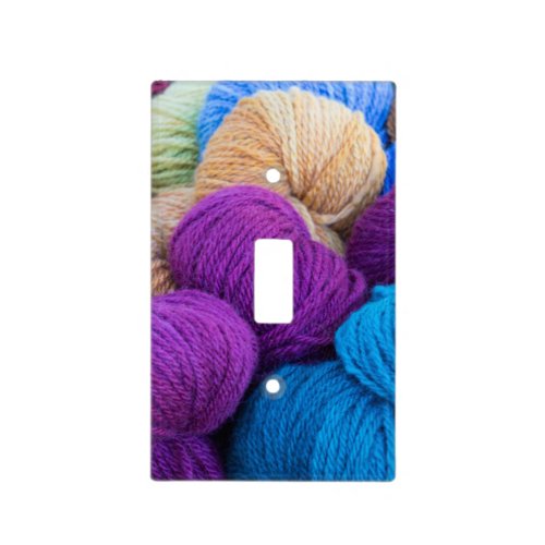 Washington Seabeck Balls of colorful yarn Light Switch Cover