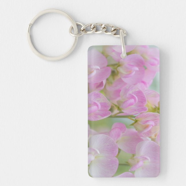 Washington, Seabeck. Detail of sweet pea Keychain (Front)