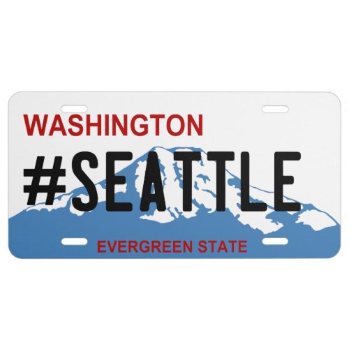 Washington Seattle license plate