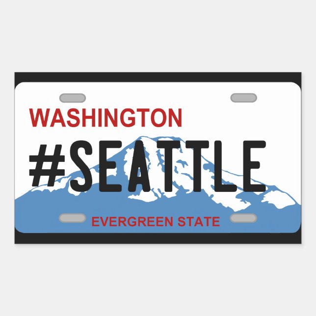 Washington Seattle license sticker (Front)