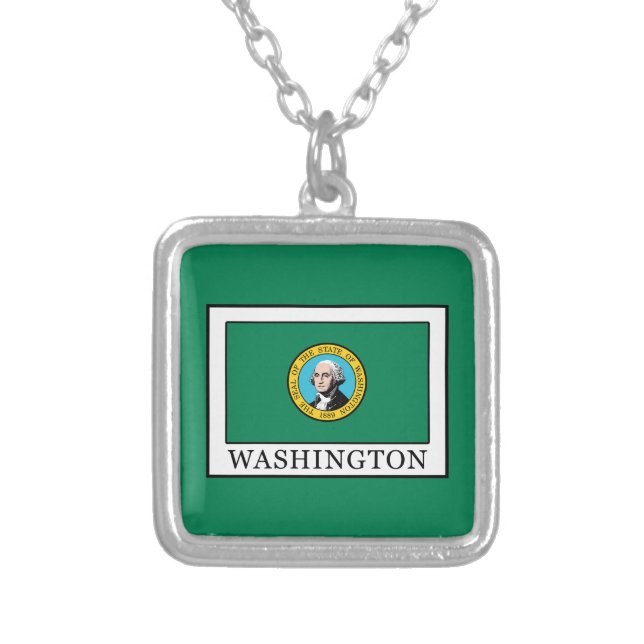 Washington Silver Plated Necklace (Front)