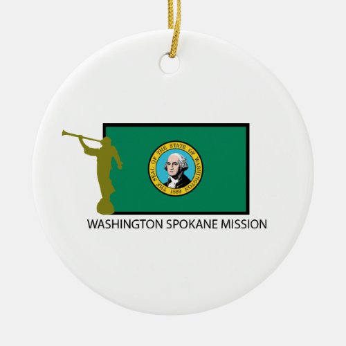 WASHINGTON SPOKANE MISSION LDS CTR CERAMIC ORNAMENT