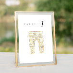 Washington Sq Park New York Wedding Table Number<br><div class="desc">Chic wedding table number seating cards featuring a watercolor painting of New York City's Washington Square Park. The pairing of the painterly watercolor and the chic typography makes for a beautifully fun combo.</div>