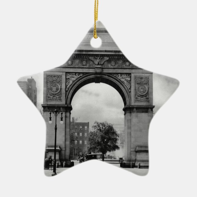 Washington Square Arch Ceramic Ornament (Front)