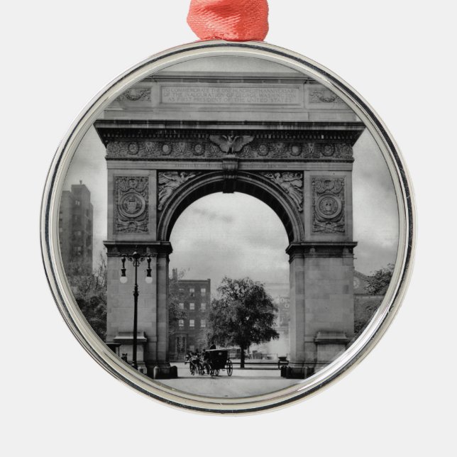 Washington Square Arch Metal Ornament (Front)