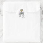 Washington Square Arch NYC Happy Hanukkah Menorah Classic Round Sticker<br><div class="desc">Sticker features an original marker illustration of a famous NYC landmark, Washington Square Arch, "dressed up" with a menorah for the holiday season. Great for holiday mailings! This Chanukah illustration is also available on other products. Don't see what you're looking for? Need help with customization? Contact Rebecca to have something...</div>