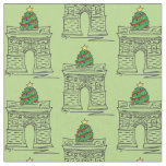 Washington Square Christmas Tree NYC Holiday Fabric