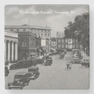 Washington Square, Downtown Newport, Rhode Island Stone Coaster