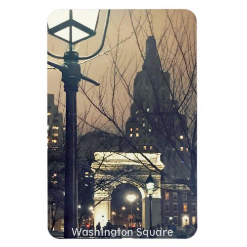 Washington Square Park NYC at Night Magnet