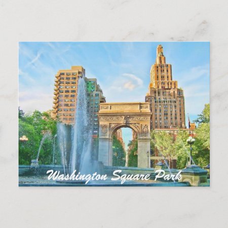 Washington Square Park Postcard