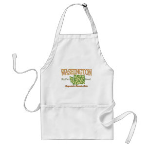 Washington State - Bigfoot Lives! Adult Apron