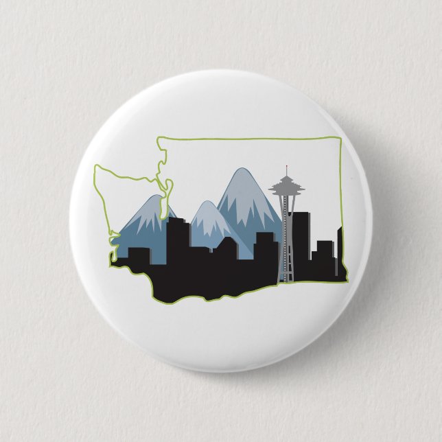 Washington State Button (Front)
