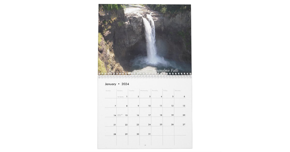 Washington State Calendar Zazzle