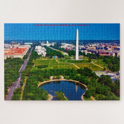 Washington State Capital DC Christmas Greetings Jigsaw Puzzle