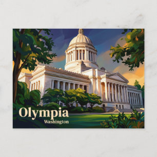 Washington State Capitol USA Postcard