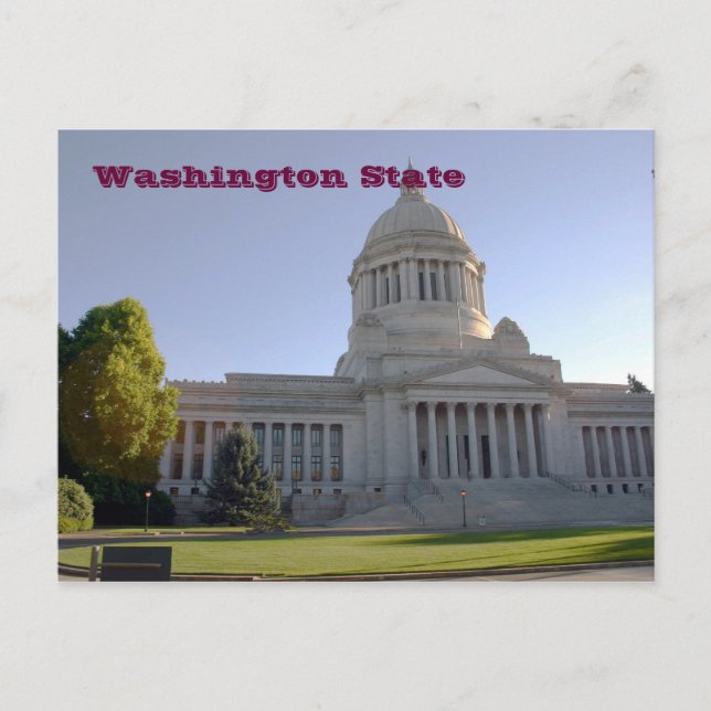 Washington State Capitol, Washington State Postcard (Front)