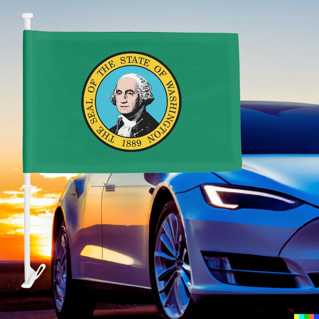 Washington State Car Flag (Washington State Car Flag)