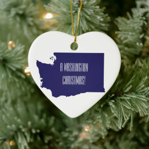 Washington State Christmas Ornament
