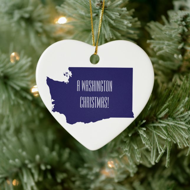 Washington State Christmas Ornament (Tree)