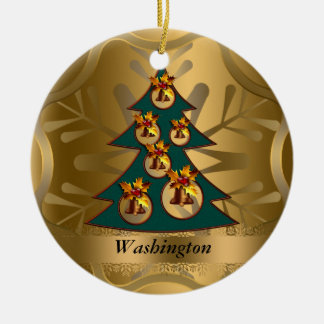 Washington State Christmas Ornament