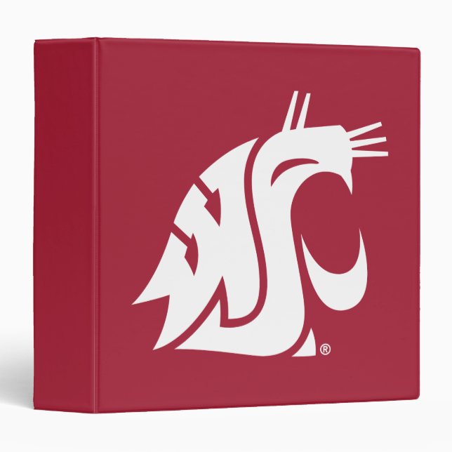 Washington State Cougar 3 Ring Binder (Front/Spine)