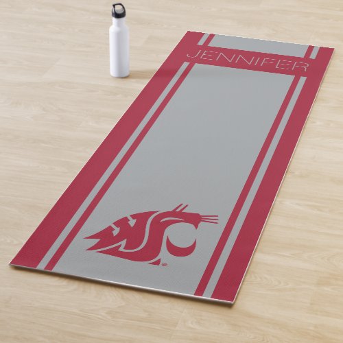 Washington State Cougar  Add Your Name Yoga Mat