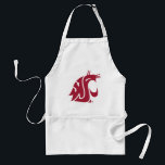 Washington State Cougar Adult Apron<br><div class="desc">Check out these official Washington State Cougar products! All of these products are customizable with your name, club, sport, or class year on Zazzle.com. Show off your Cougar pride by getting your WSU gear here. These products make perfect gifts for the Washington State student, alumni, family, friend, or fan in...</div>