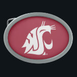 Washington State Cougar Belt Buckle<br><div class="desc">Check out these official Washington State Cougar products! All of these products are customizable with your name, club, sport, or class year on Zazzle.com. Show off your Cougar pride by getting your WSU gear here. These products make perfect gifts for the Washington State student, alumni, family, friend, or fan in...</div>