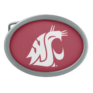 Washington State Cougar Belt Buckle