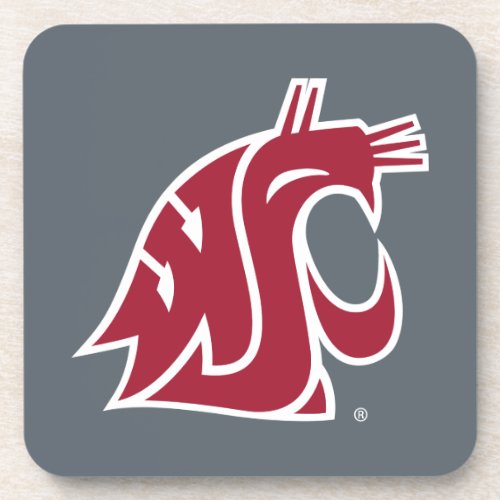 Washington State Cougar Beverage Coaster