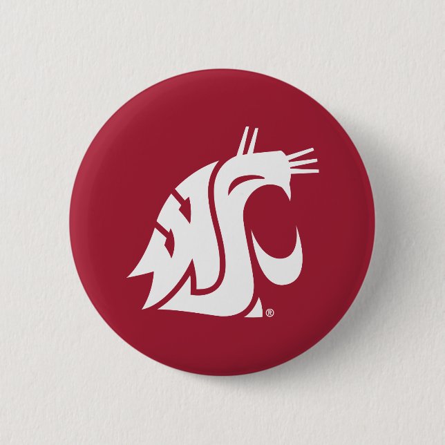 Washington State Cougar Button (Front)
