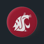Washington State Cougar Button<br><div class="desc">Check out these official Washington State Cougar products! All of these products are customizable with your name, club, sport, or class year on Zazzle.com. Show off your Cougar pride by getting your WSU gear here. These products make perfect gifts for the Washington State student, alumni, family, friend, or fan in...</div>