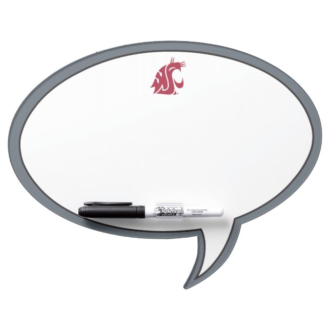 Washington State Cougar Dry Erase Board (Front)