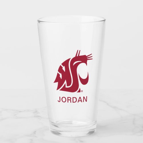 Washington State Cougar Glass