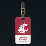 Washington State Cougar Luggage Tag<br><div class="desc">Check out these official Washington State Cougar products! All of these products are customizable with your name, club, sport, or class year on Zazzle.com. Show off your Cougar pride by getting your WSU gear here. These products make perfect gifts for the Washington State student, alumni, family, friend, or fan in...</div>