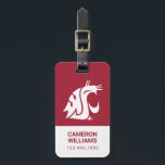 Washington State Cougar Luggage Tag<br><div class="desc">Check out these official Washington State Cougar products! All of these products are customizable with your name, club, sport, or class year on Zazzle.com. Show off your Cougar pride by getting your WSU gear here. These products make perfect gifts for the Washington State student, alumni, family, friend, or fan in...</div>