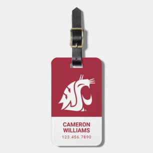 Washington State Cougar Luggage Tag
