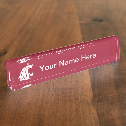 Washington State Cougar Name Plate