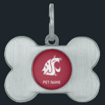 Washington State Cougar Pet Name Tag<br><div class="desc">Check out these official Washington State Cougar products! All of these products are customizable with your name, club, sport, or class year on Zazzle.com. Show off your Cougar pride by getting your WSU gear here. These products make perfect gifts for the Washington State student, alumni, family, friend, or fan in...</div>