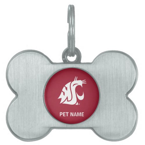 Washington State Cougar Pet Name Tag