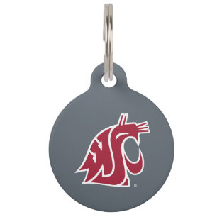 Washington State Cougar Pet Name Tag