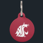 Washington State Cougar Pet Name Tag<br><div class="desc">Check out these official Washington State Cougar products! All of these products are customizable with your name, club, sport, or class year on Zazzle.com. Show off your Cougar pride by getting your WSU gear here. These products make perfect gifts for the Washington State student, alumni, family, friend, or fan in...</div>