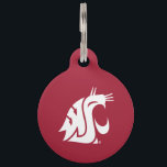 Washington State Cougar Pet Name Tag<br><div class="desc">Check out these official Washington State Cougar products! All of these products are customizable with your name, club, sport, or class year on Zazzle.com. Show off your Cougar pride by getting your WSU gear here. These products make perfect gifts for the Washington State student, alumni, family, friend, or fan in...</div>
